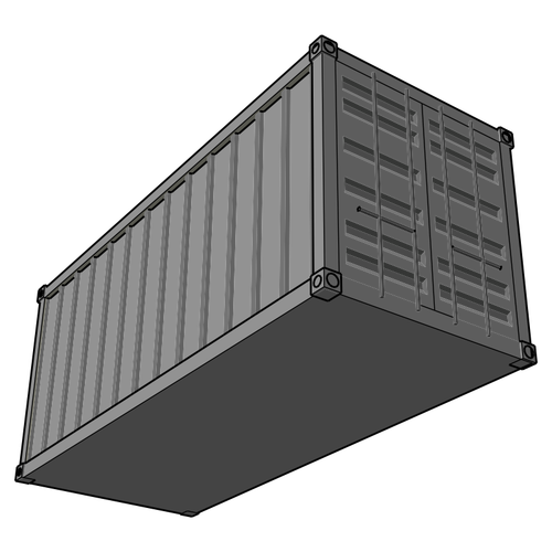 Shipping container vector afbeelding